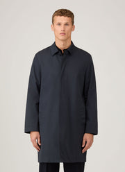 Men's Showerproof Cotton Mac in Navy