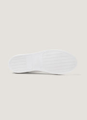 Men's Leather Tennis Shoe in White