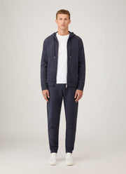 Men's Loopback Zip Hoodie in Navy