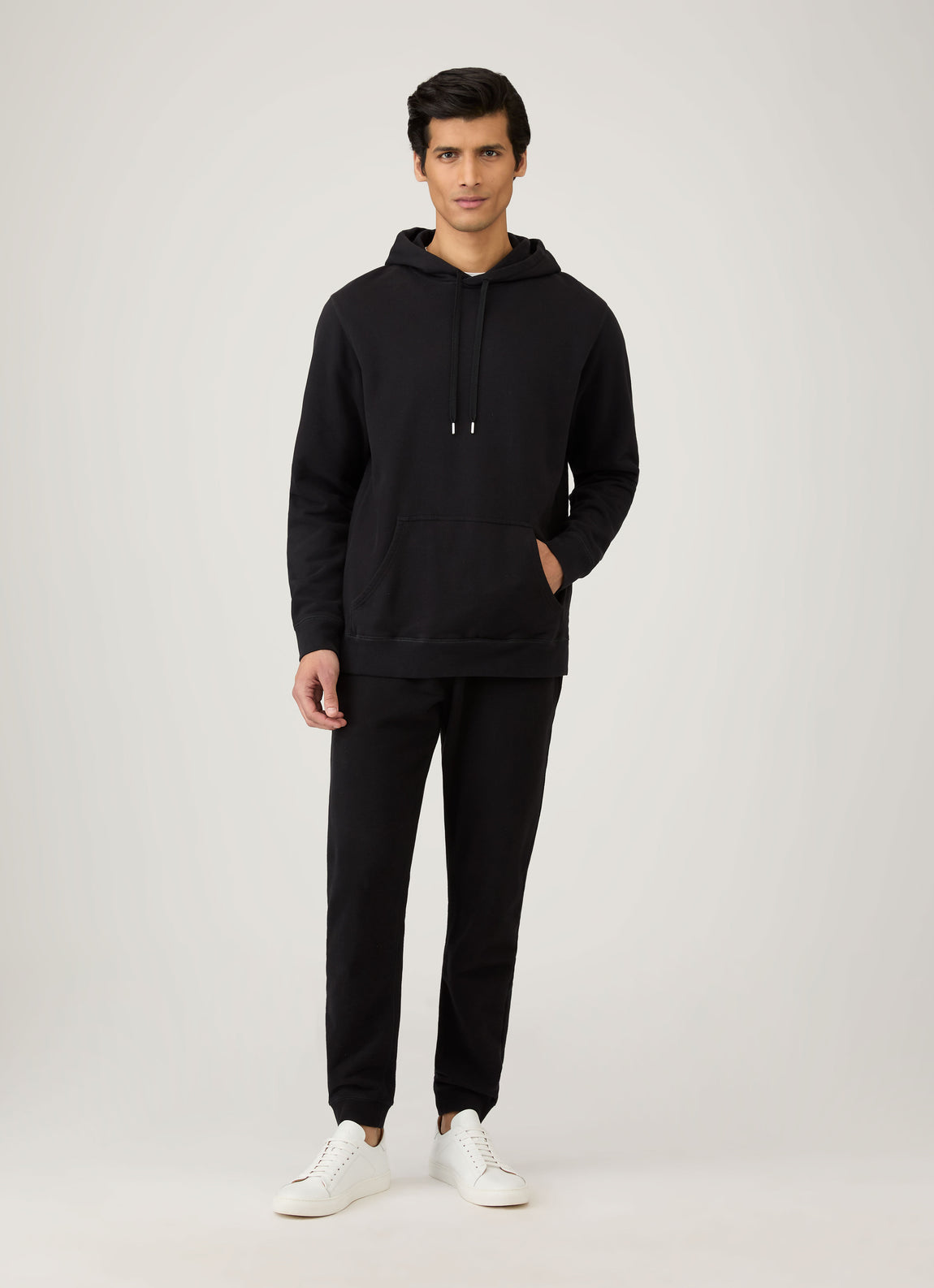 Men's Loopback Hoodie in Black