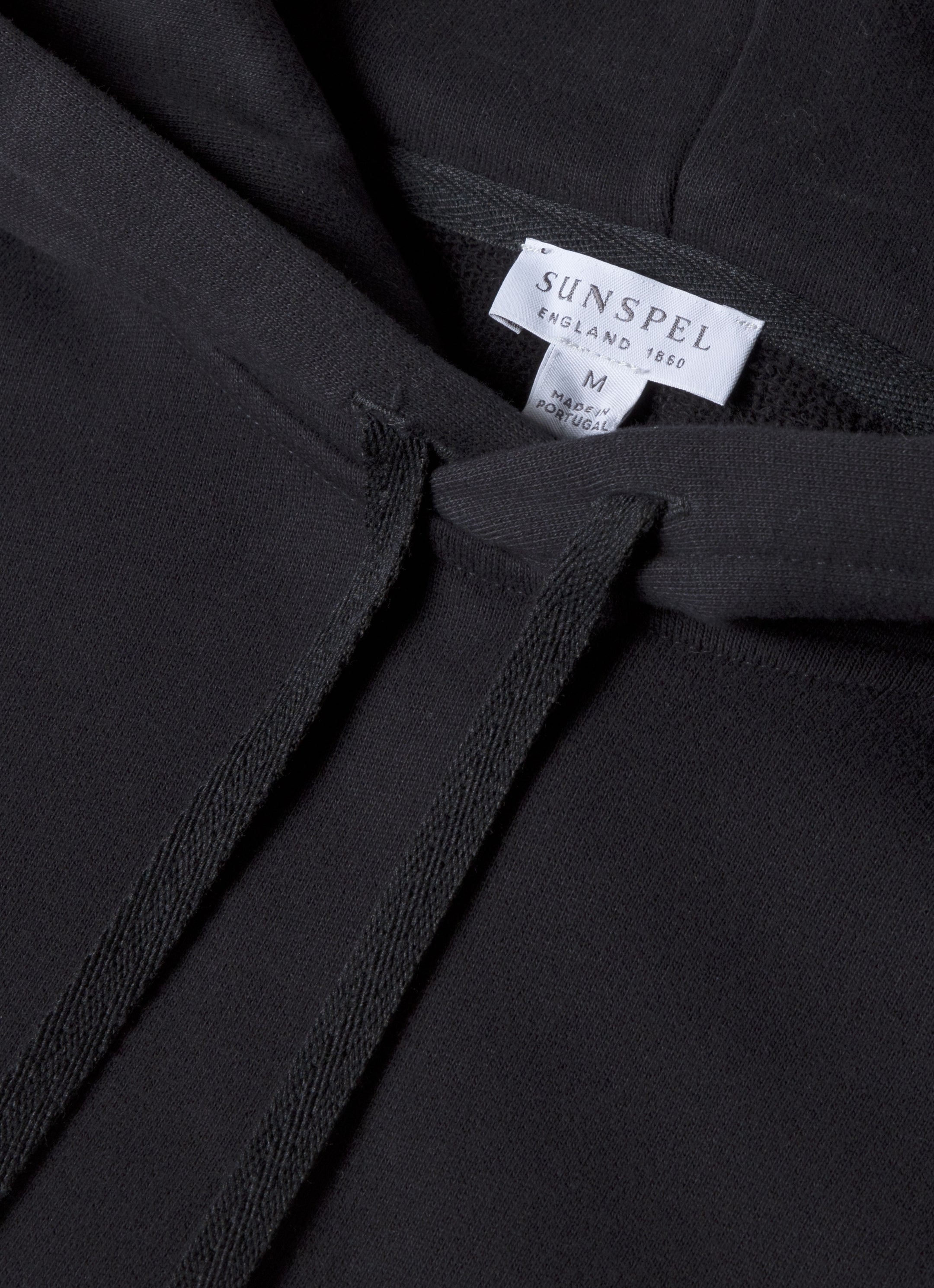 Men's Loopback Hoodie in Black