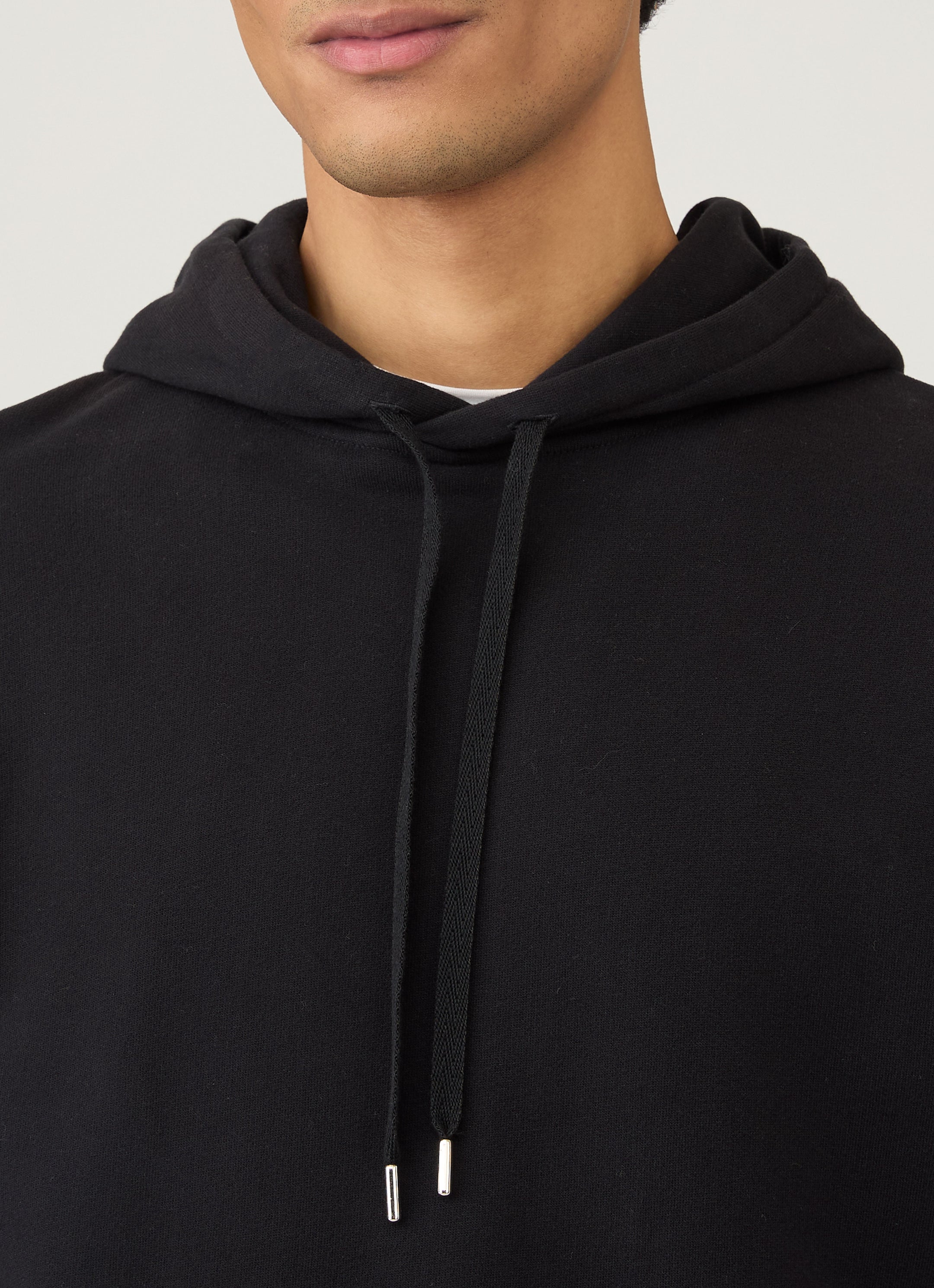 Men's Loopback Hoodie in Black