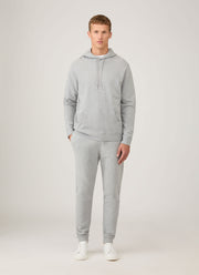 Men's Loopback Hoodie in Grey Melange