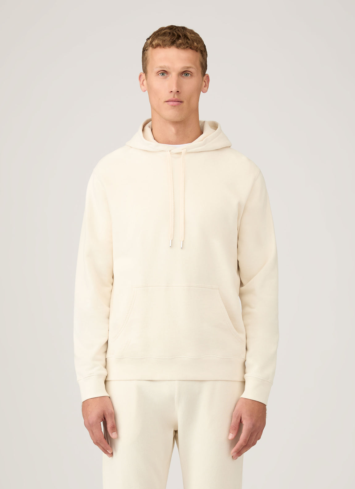 Men's Undyed Loopback Hoodie in Undyed