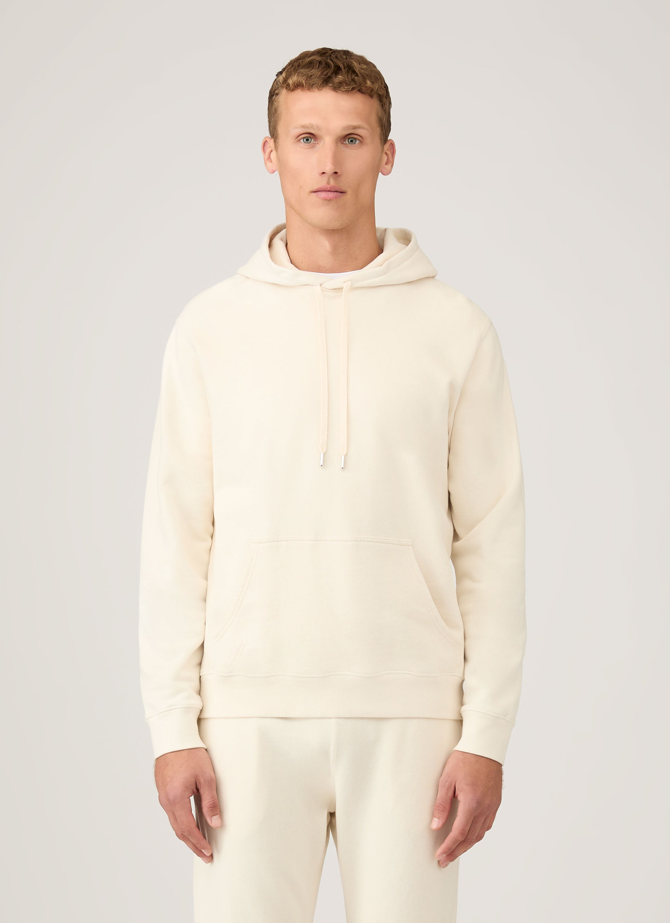 Men's Undyed Loopback Hoodie in Undyed