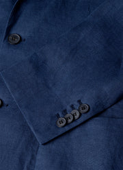 Men's Linen Blazer in Light Navy