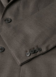 Men's Lightweight Travel Wool Blazer in Light Coffee Melange
