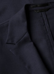 Men's Lightweight Travel Wool Blazer in Navy