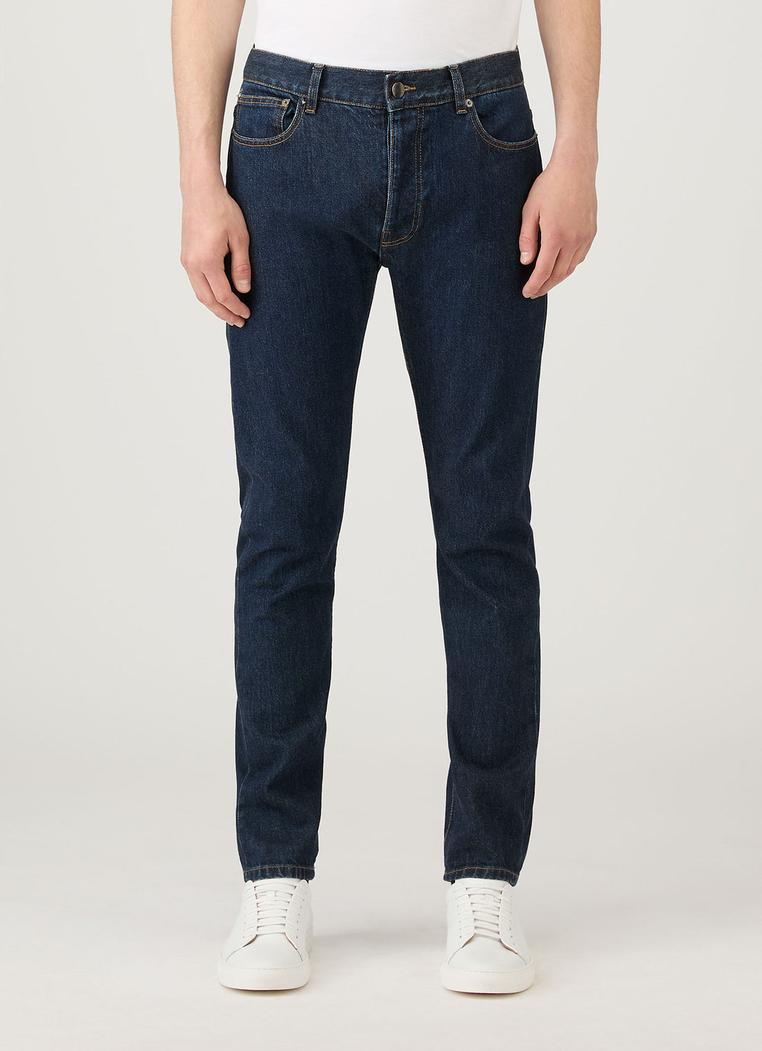 Men's Slim Fit Jeans in Rinse Wash Denim