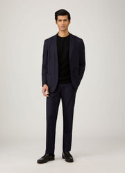 Men's Lambswool Crew Neck Jumper in Black