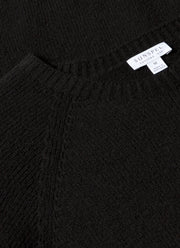 Men's Lambswool Crew Neck Jumper in Black