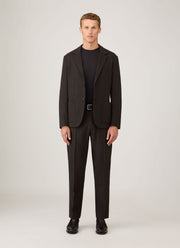 Men's Sea Island Cashmere Crew Neck Jumper in Black