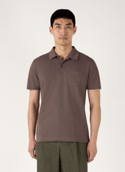 Men's Riviera Polo Shirt in Walnut