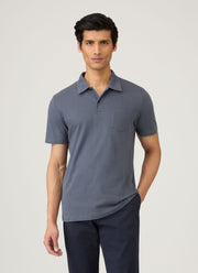 Men's Riviera Polo Shirt in Slate Blue