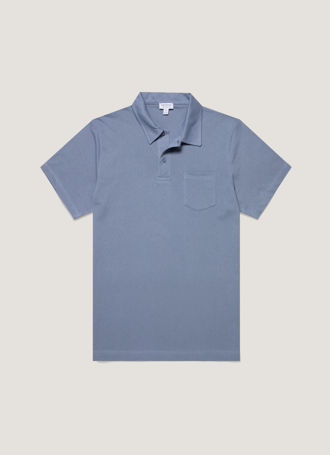 Men's Riviera Polo Shirt in Vintage Blue