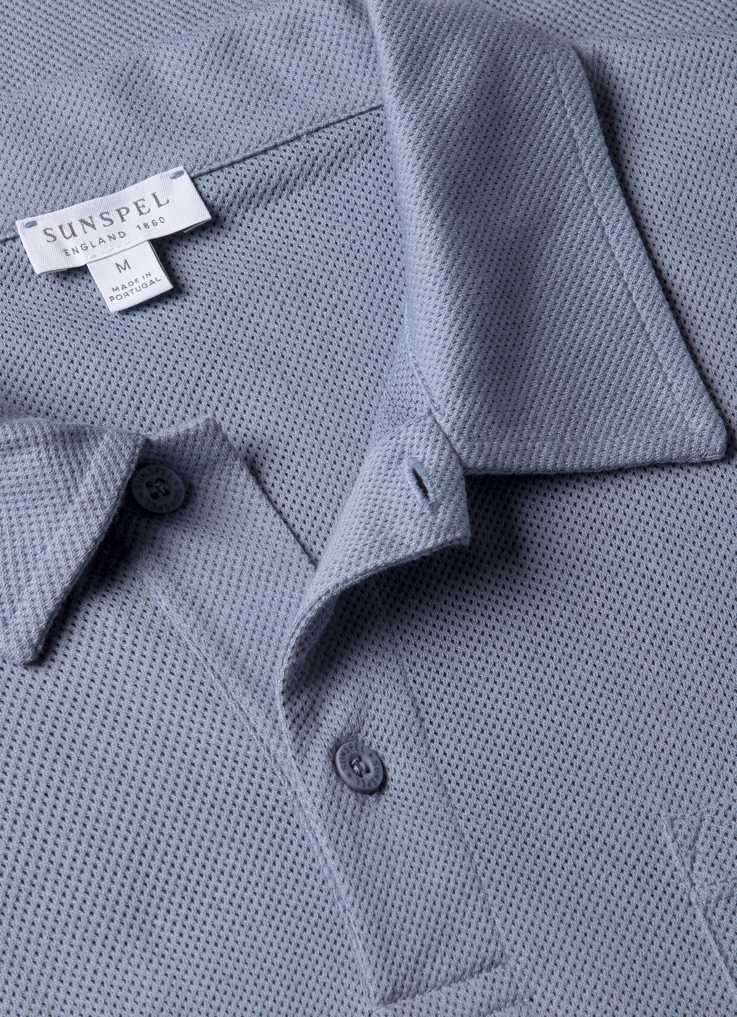 Men's Riviera Polo Shirt in Vintage Blue