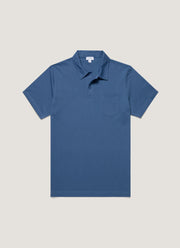 Men's Riviera Polo Shirt in Soft Denim