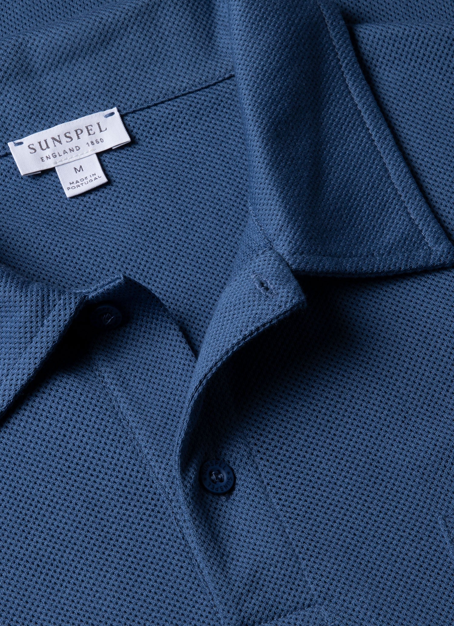 Men's Riviera Polo Shirt in Soft Denim