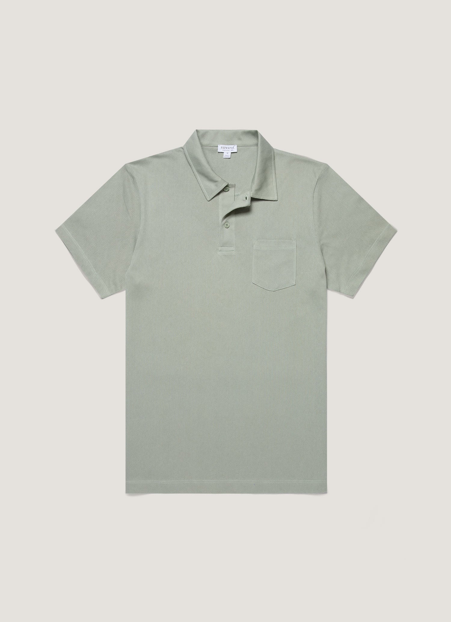 Men's Riviera Polo Shirt in Pastel Green