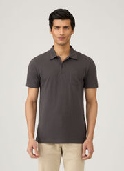 Men's Riviera Polo Shirt in Charcoal