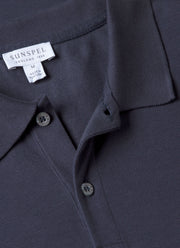 Men's Piqué Polo Shirt in Navy
