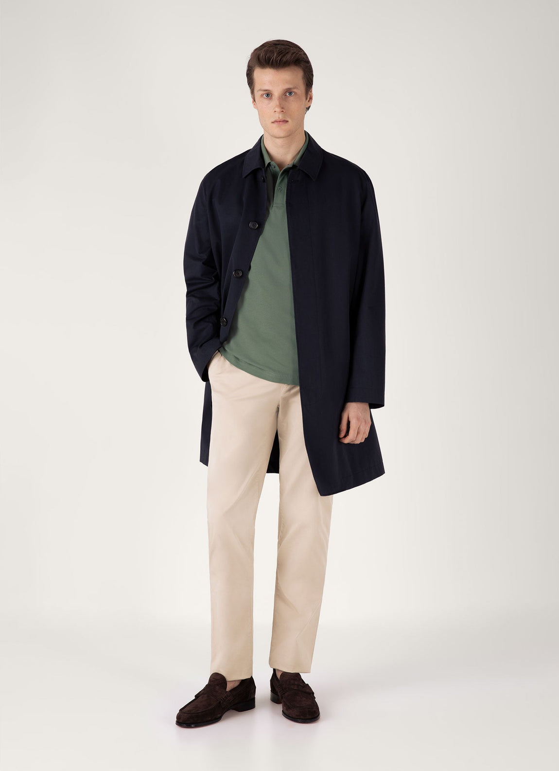 Men's Piqué Polo Shirt in Dusk Green