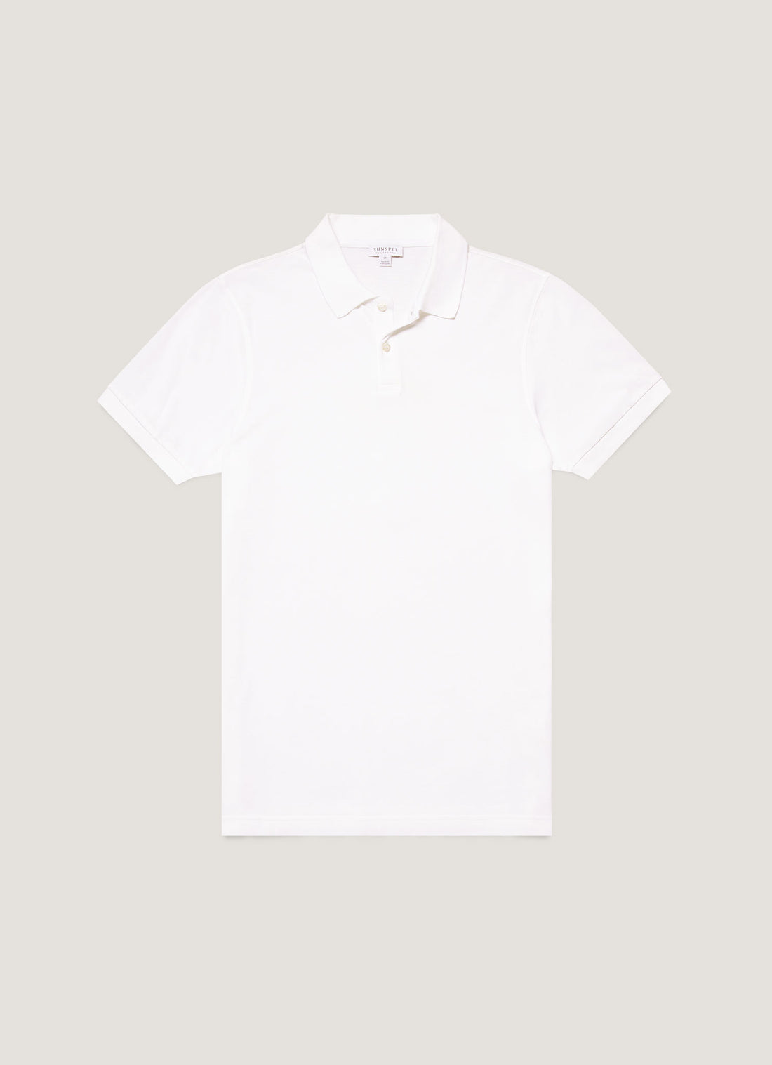 Men's Piqué Polo Shirt in White