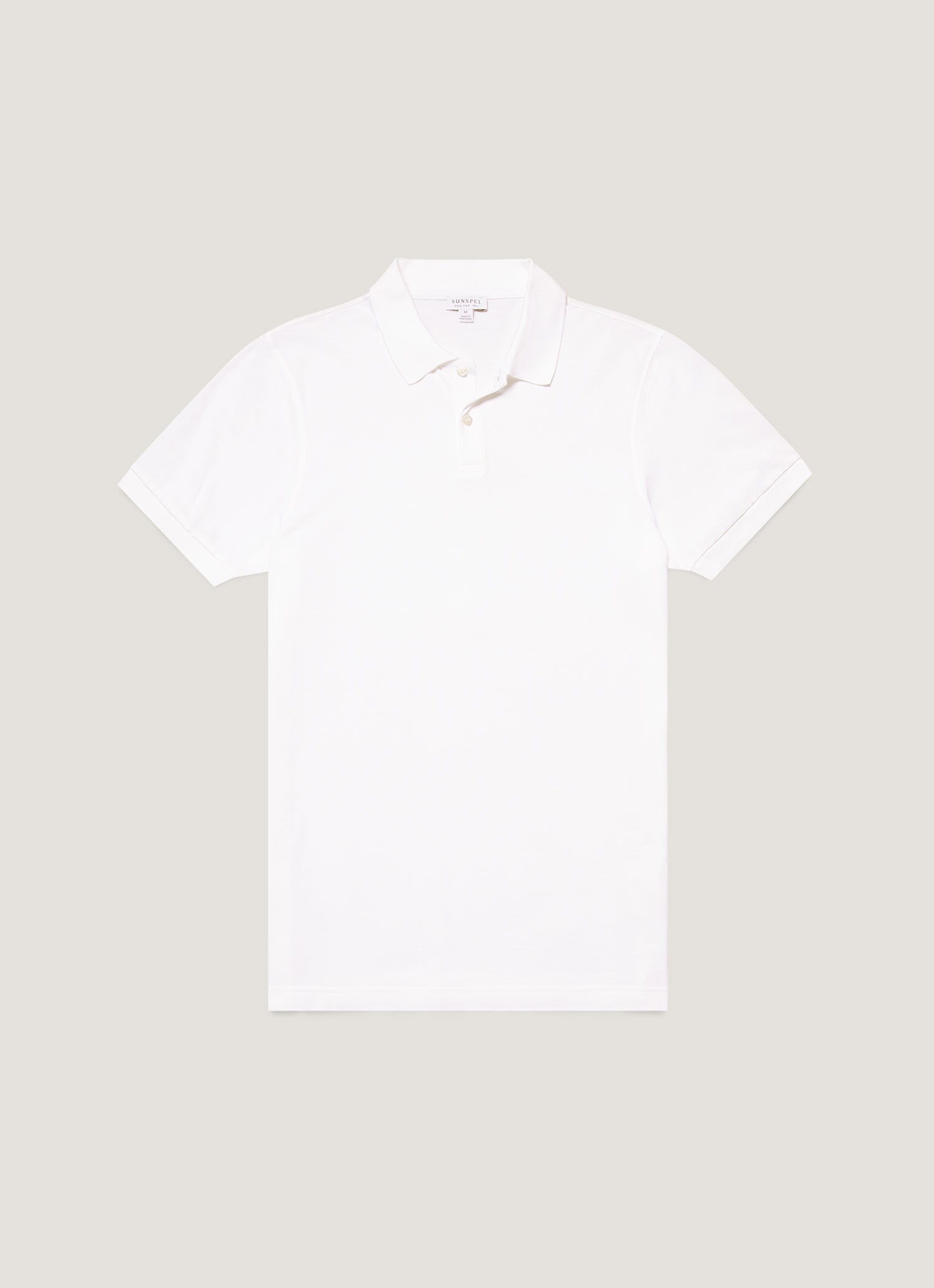 Men's Piqué Polo Shirt in White