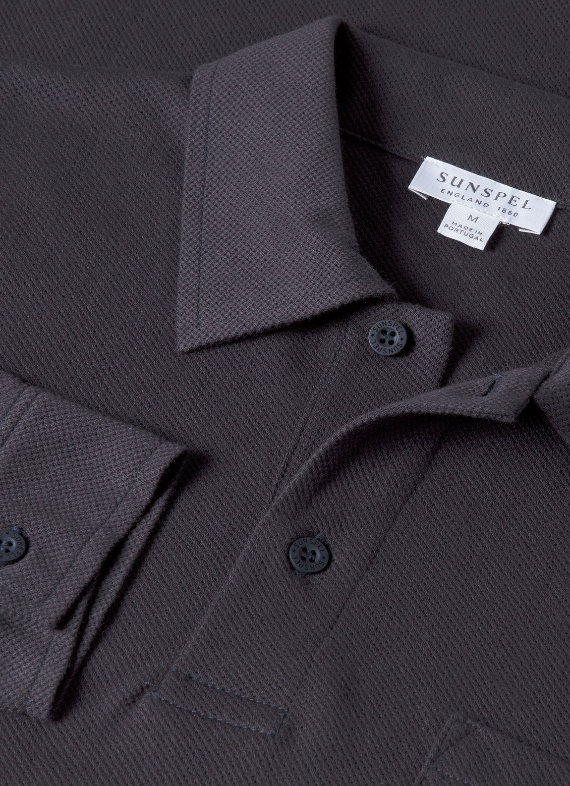 Men's Riviera Long Sleeve Polo Shirt in Navy