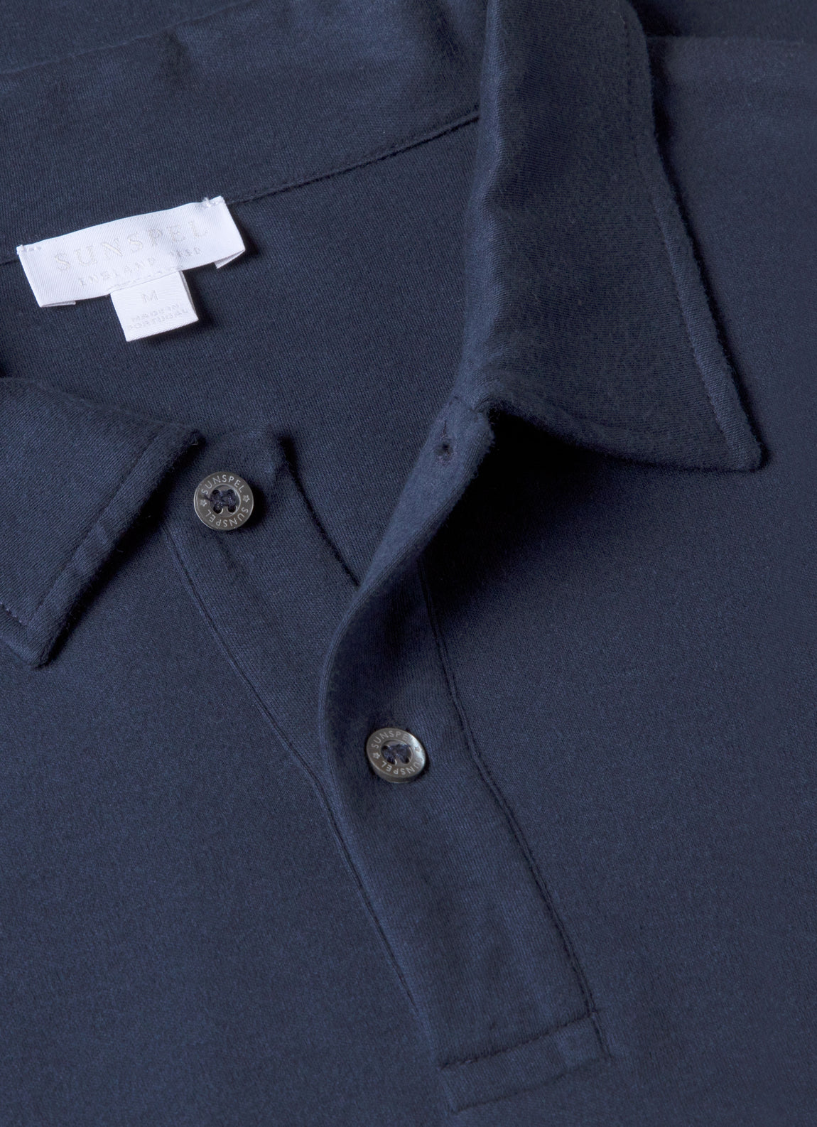 Men's Sea Island Cotton Riviera Polo Shirt in Navy
