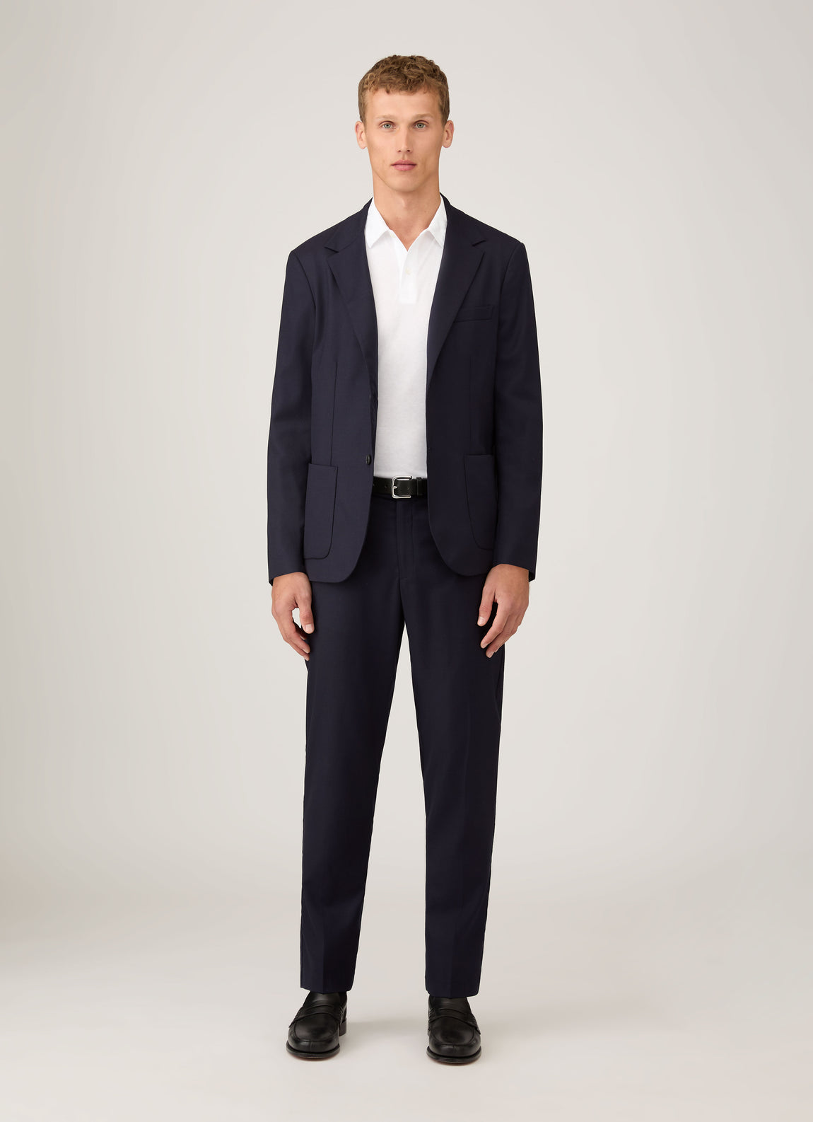 Men's Sea Island Cotton Riviera Polo Shirt in White