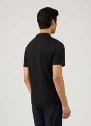 Men's Jersey Classic Polo Shirt in Black