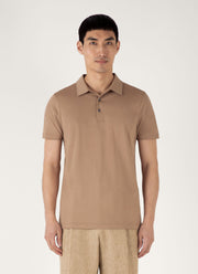 Men's Classic Jersey Polo Shirt in Dune