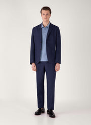 Men's Classic Jersey Polo Shirt in Vintage Blue