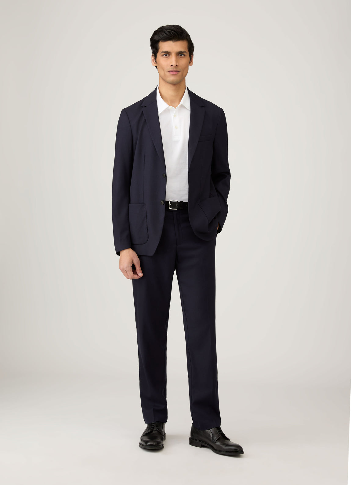 Men's Jersey Classic Polo Shirt in White