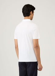 Men's Jersey Classic Polo Shirt in White