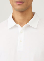 Men's Jersey Classic Polo Shirt in White