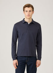 Men's Heavyweight Rugby Polo Shirt in Navy