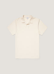 Men's Undyed Towelling Polo Shirt in Undyed