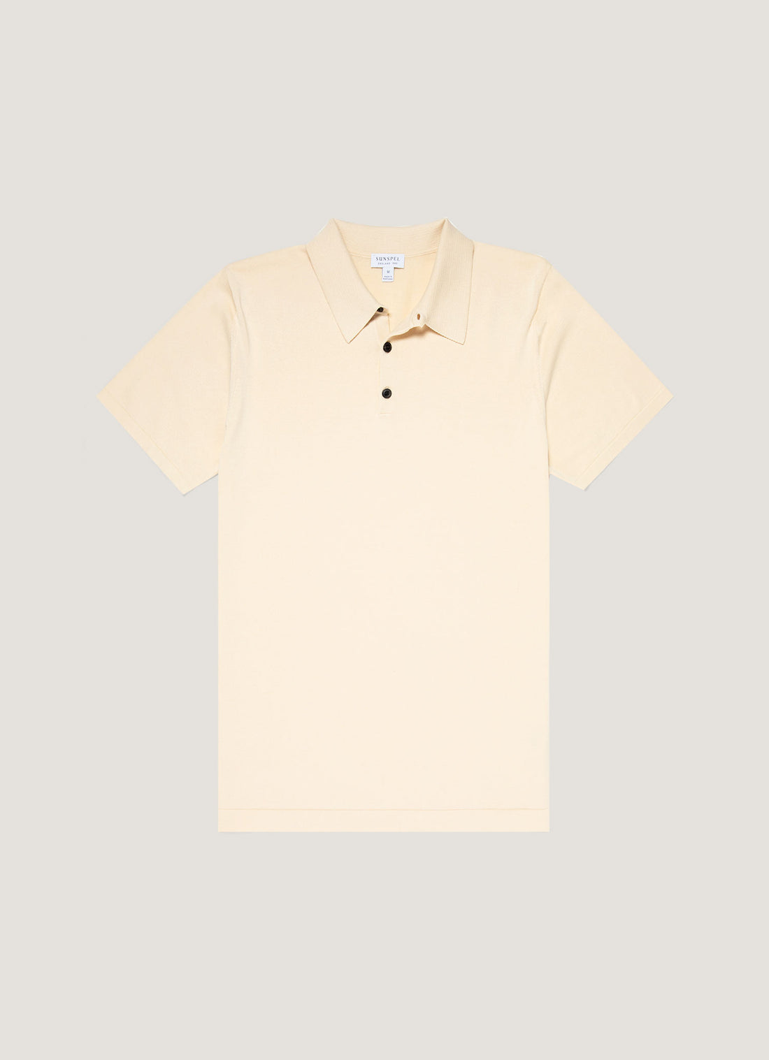 Men's Sea Island Cotton Polo Shirt in Undyed