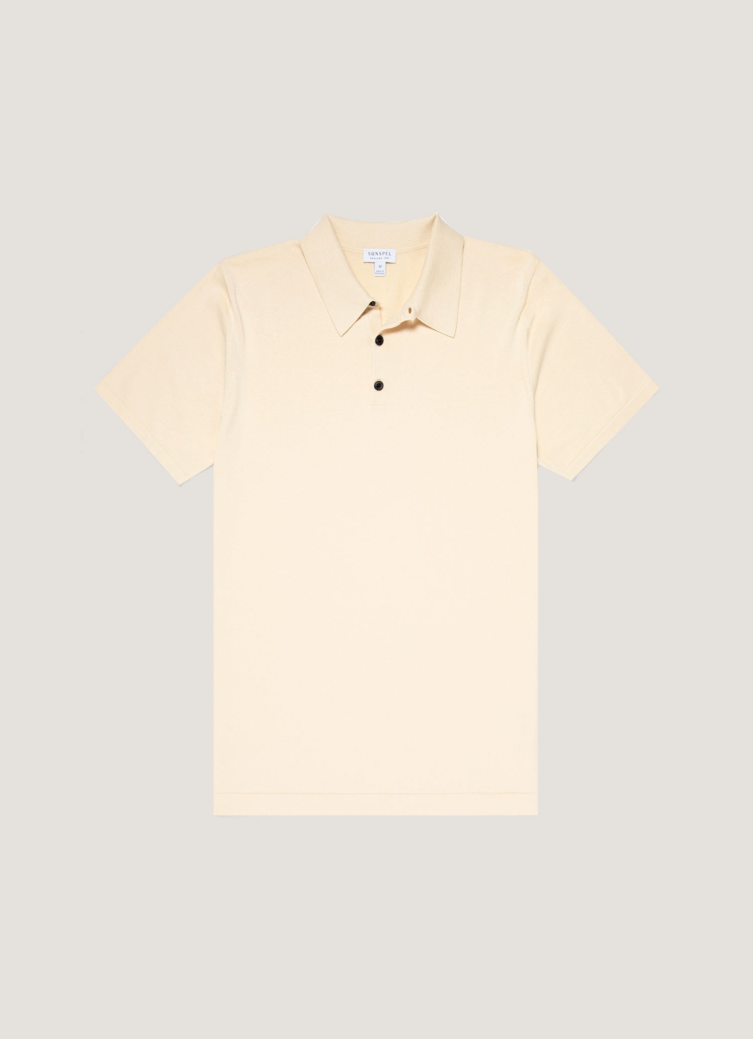 Men's Sea Island Cotton Polo Shirt in Undyed