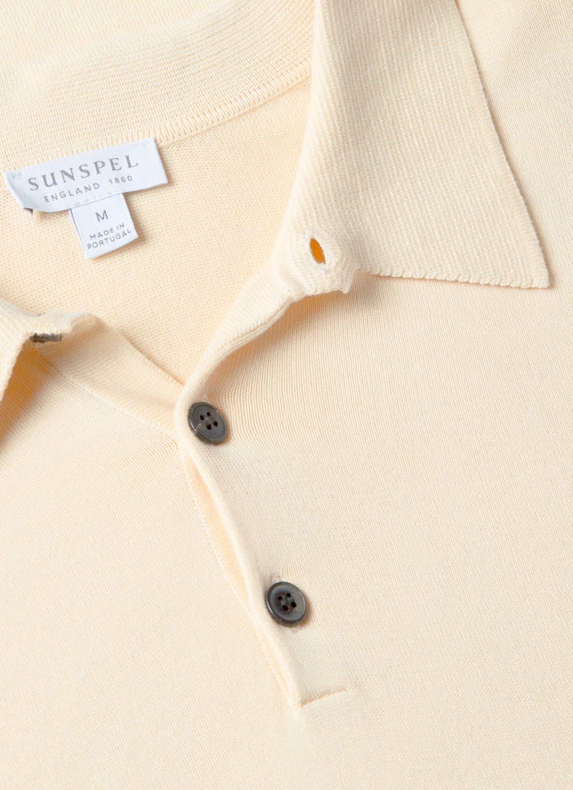Men's Sea Island Cotton Polo Shirt in Undyed