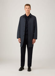 Men's Knit Polo Shirt in Navy