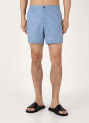 Men's Tailored Swim Shorts in Vintage Blue