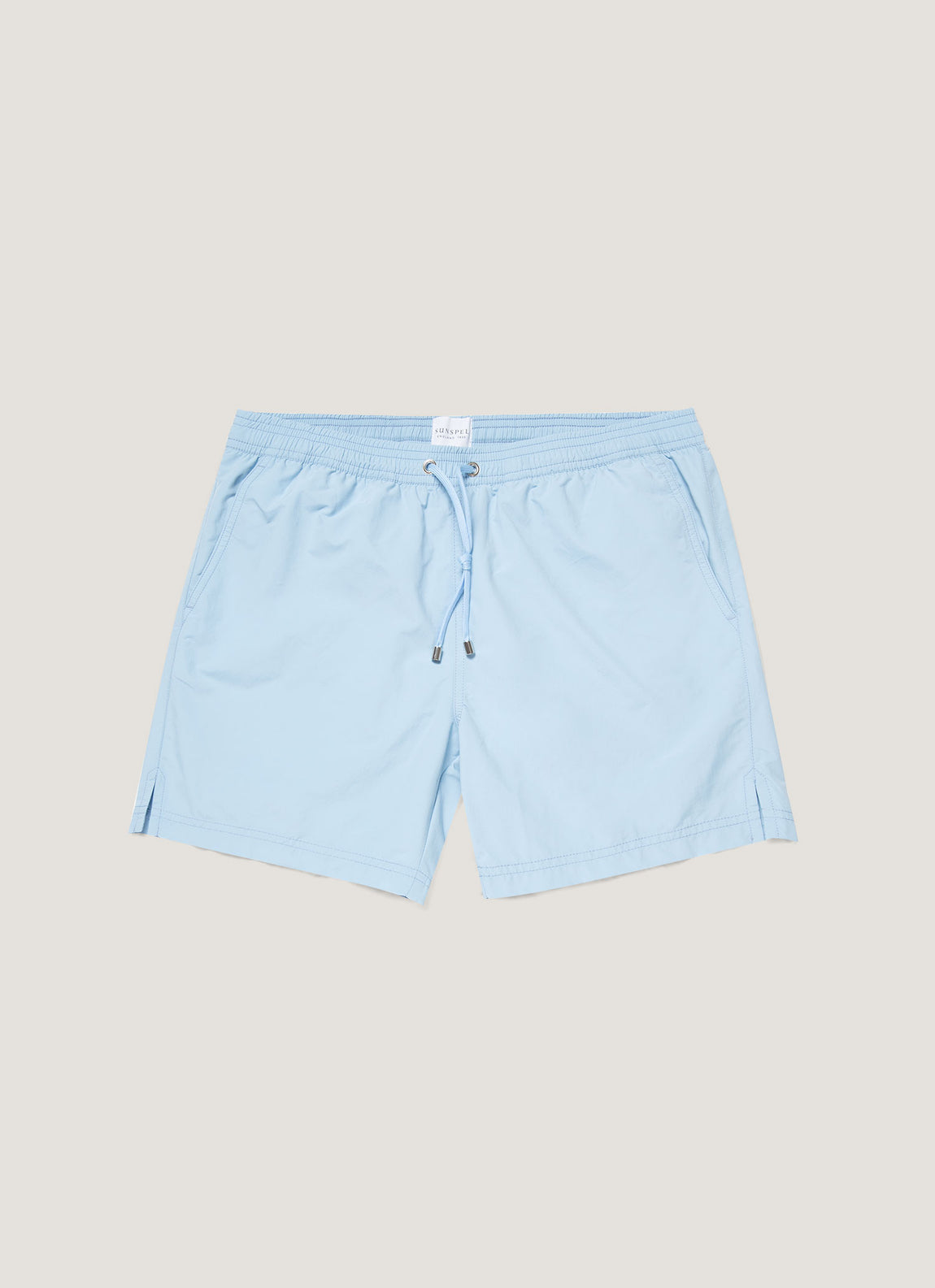Men's Drawstring Swim Shorts in Light Blue