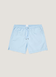 Men's Drawstring Swim Shorts in Light Blue