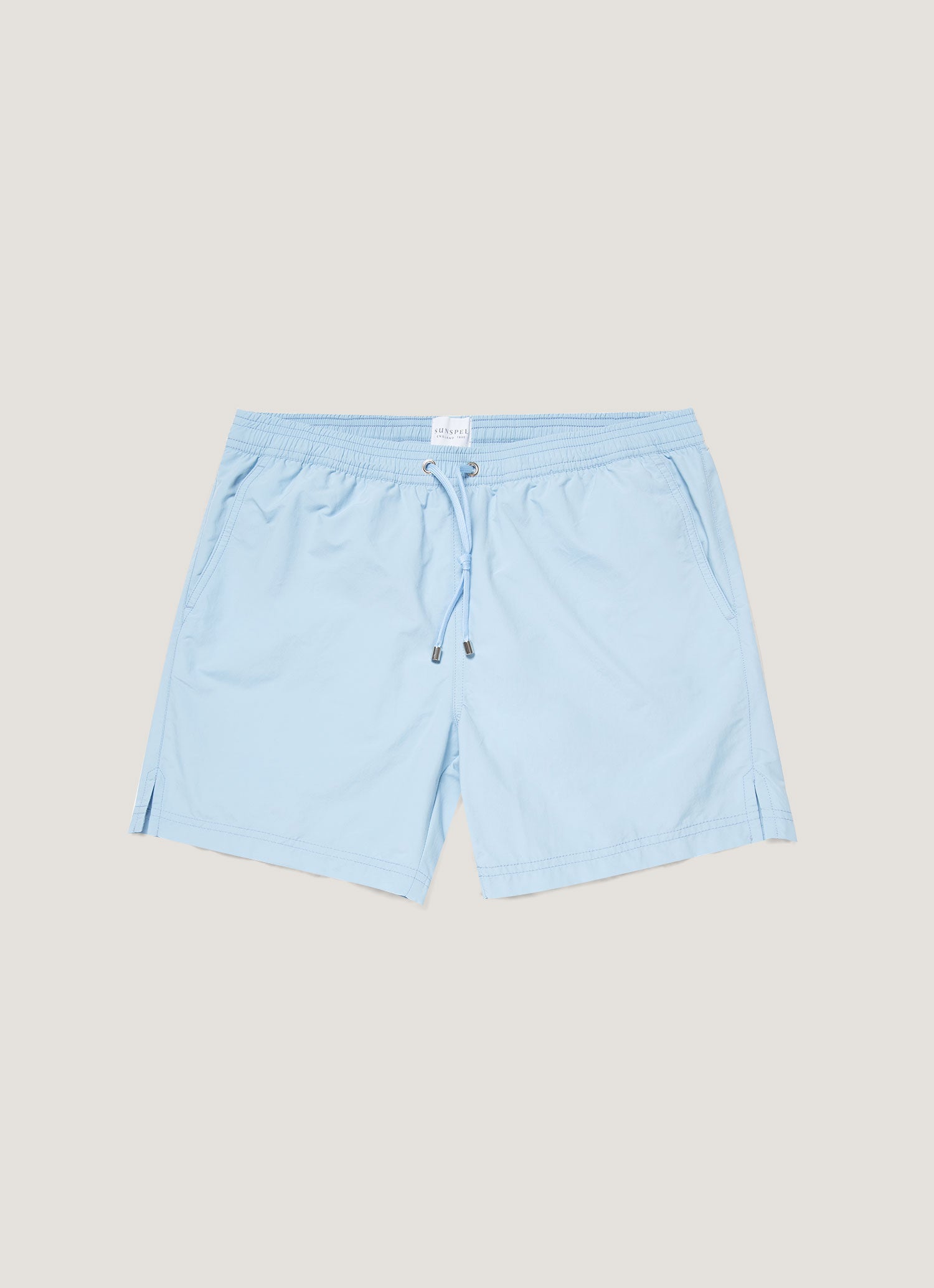 Men's Drawstring Swim Shorts in Light Blue