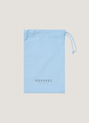 Men's Drawstring Swim Shorts in Light Blue