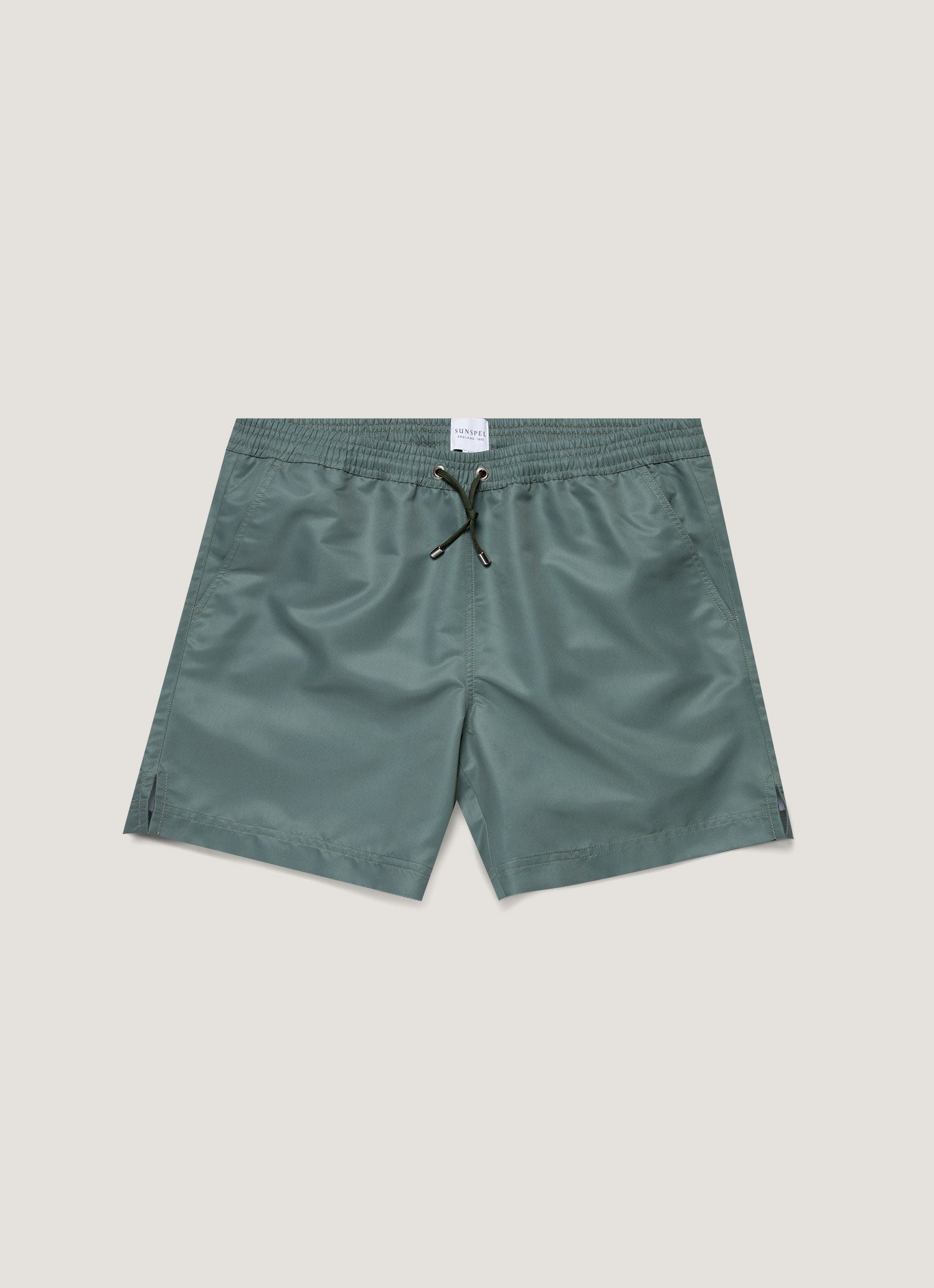 Men's Drawstring Swim Shorts in Dusk Green