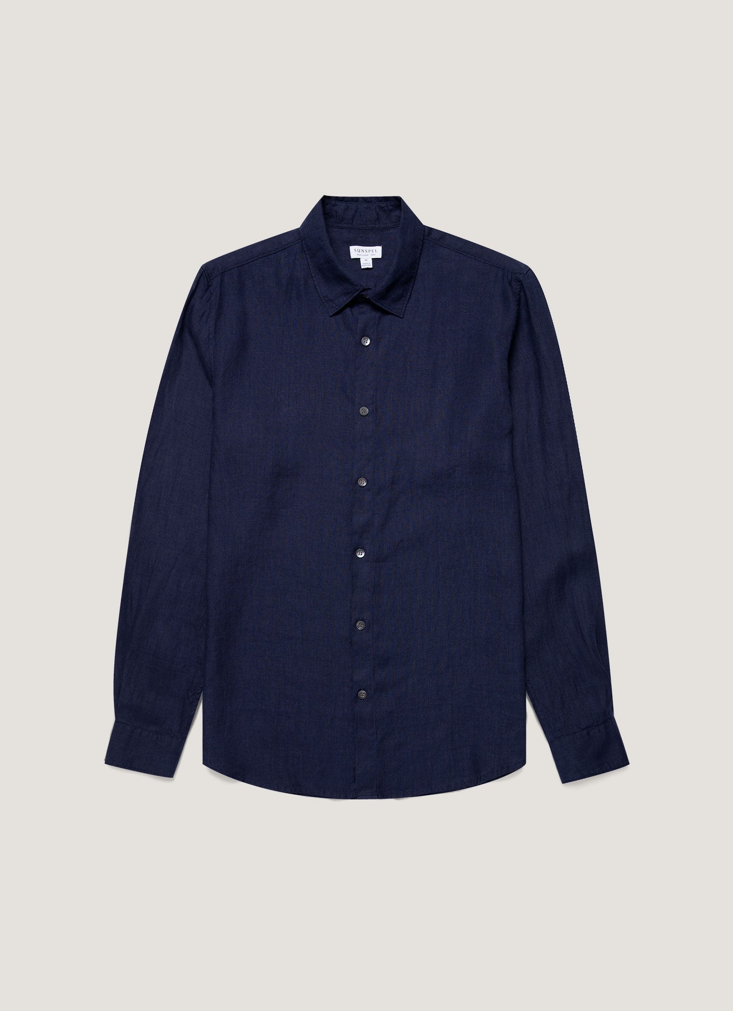 Men's Linen Shirt in Navy